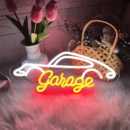 Neon Garage Sign