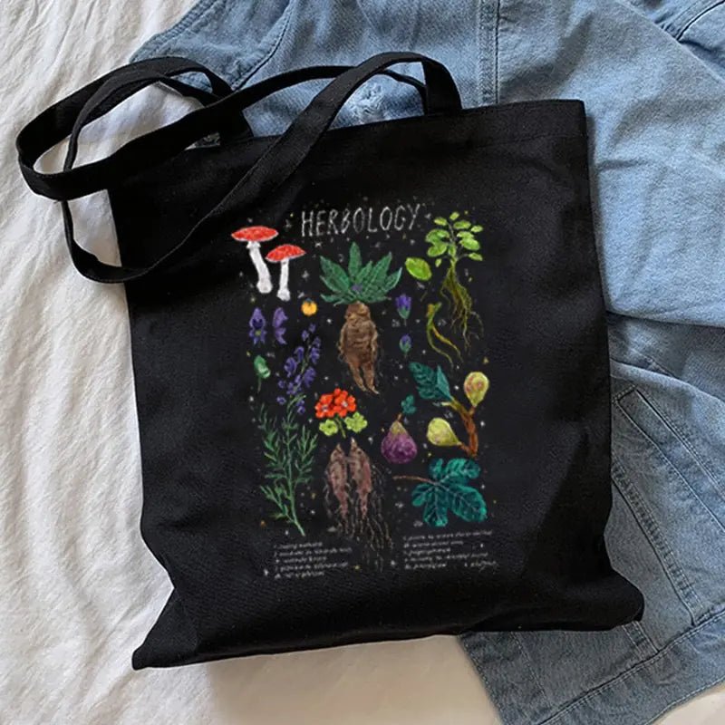 Mushroom Canvas Tote Bag